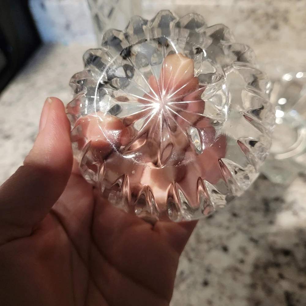 3 piece Elegant Glass Vase and Bowl Set